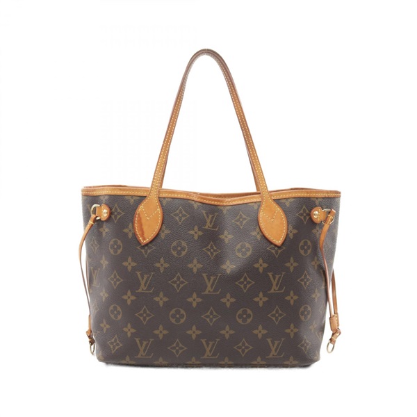 LOUIS VUITTON Neverfull PM Shoulder Hand Tote Bag M40155 Monogram Used  LV Women