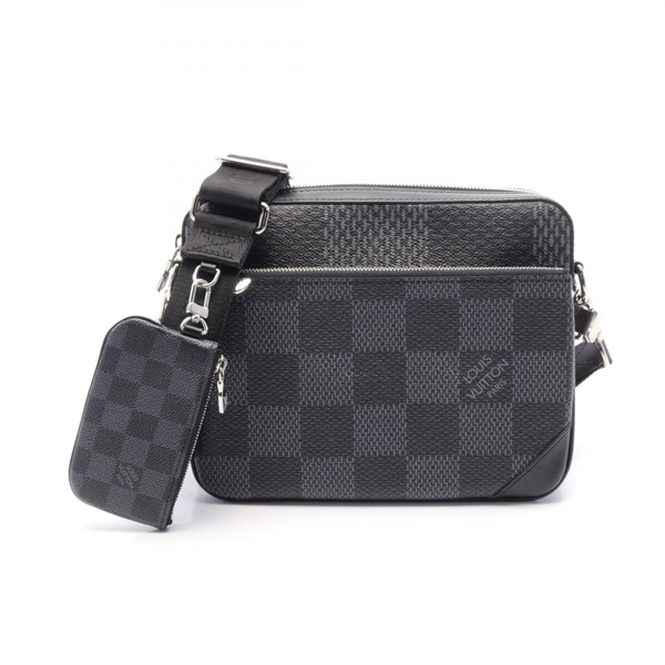 LOUIS VUITTON Trio Messenger Shoulder crossbody Bag N50017 Damier graphite 3D