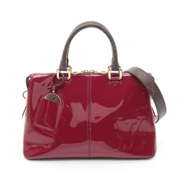 LOUIS VUITTON Tote Miroir 2way Handbag M54640 Vernis Monogram Magenta Used women