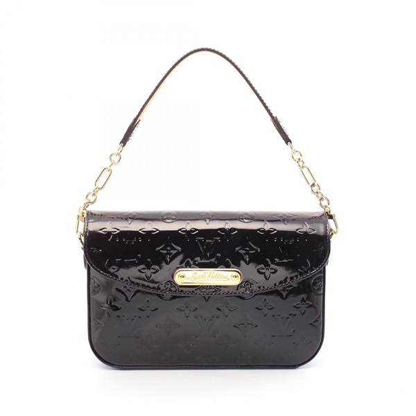 LOUIS VUITTON Rodeo drive Shoulder Bag M93598 Vernis leather Amarrant Used Women