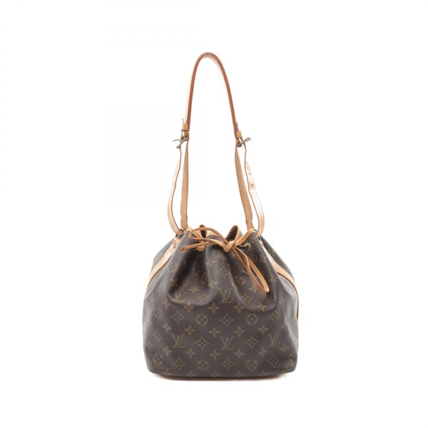 LOUIS VUITTON Petit Noe Shoulder Bag M42226 Monogram canvas Brown Used Women LV