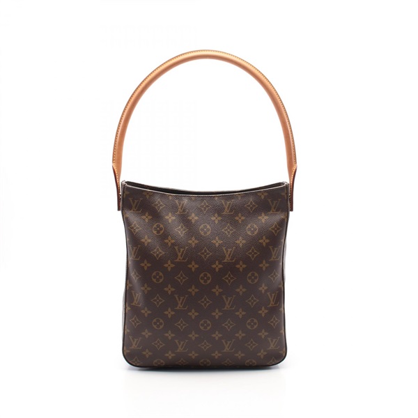 LOUIS VUITTON Looping GM Shoulder Bag M51145 Monogram canvas Brown Used Women LV