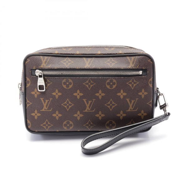 LOUIS VUITTON Pochette Kasai business clutch bag M42838 Monogram macassar used