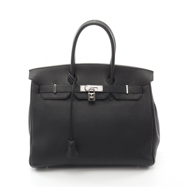 HERMES Birkin 35 Handbag Togo leather Black Used Women SHW H