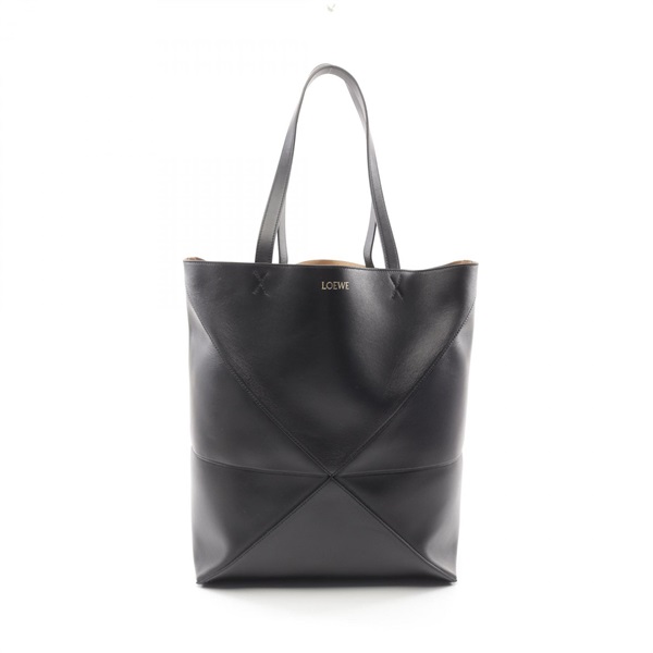 LOEWE Puzzle Fold XL Tote Hand Bag B933Q18X011100 leather Black NEW mens