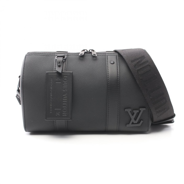 LOUIS VUITTON City Keepall Shoulder crossbody Bag M59255 leather Black Used