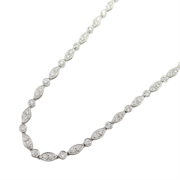 TIFFANY＆CO Swing Diamond Necklace Pt950 Platinum Used women