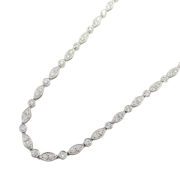 TIFFANY＆CO Swing Diamond Necklace Pt950 Platinum Used women