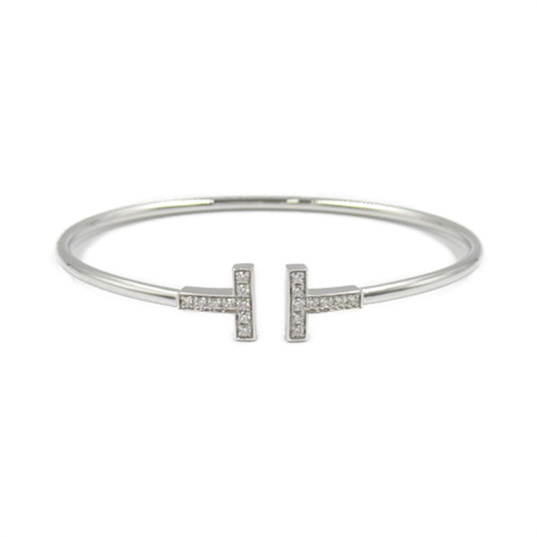 TIFFANY＆CO T-wire Diamond Bracelet 18KWG White Gold Used Women