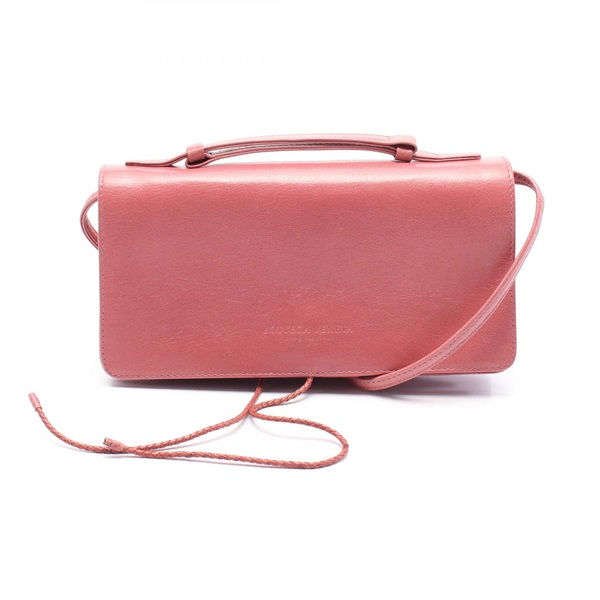 BOTTEGA VENETA 2way Shoulder Handbag crossbody leather Pink Used Women