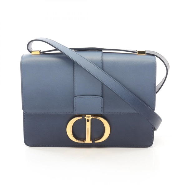 Dior 30 MONTAIGNE Crossbody Shoulder Bag leather Blue Used Women GHW  CD