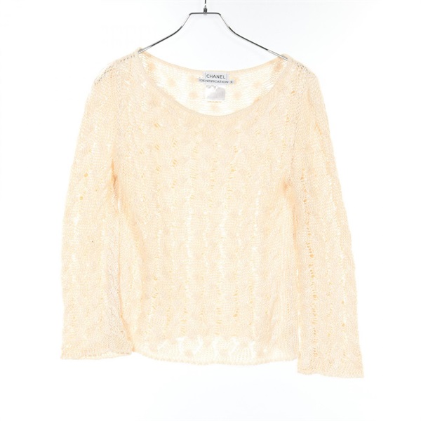 CHANEL CC knitwear Sweater P14869 unknown Beige Used Women Coco #36