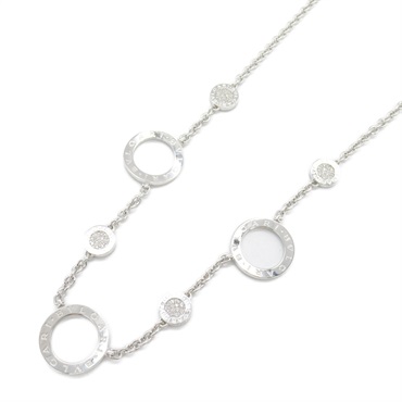 BVLGARI Bulgari Bulgari Necklace Diamond 18KWG White Gold Used women