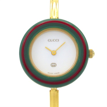 GUCCI Change bezel Wrist Watch 11/12 Quartz Gold Plated Used Women