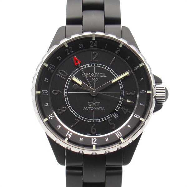 CHANEL J12 GMT Wrist Watch H3101 Automatic winding ceramic Black Used mens CC
