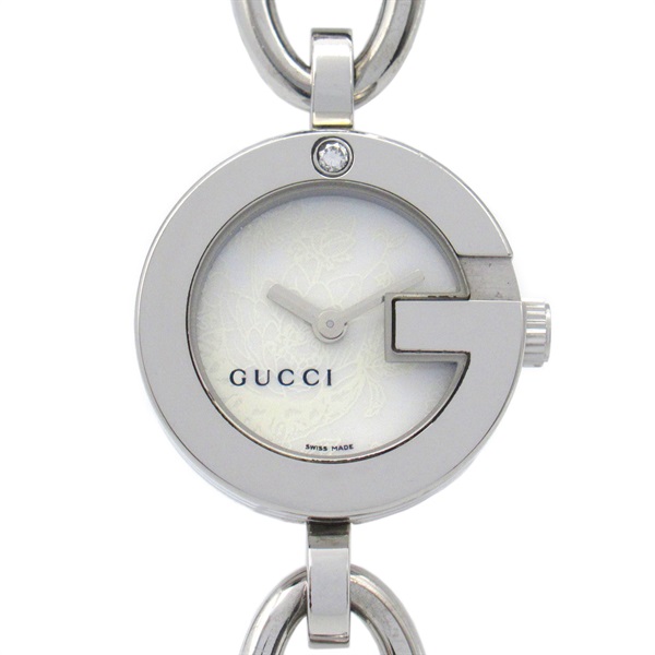 GUCCI G charm Wrist Watch 107 Quartz Stainless Steel Used Women