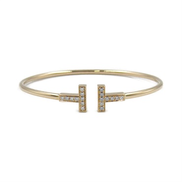 TIFFANY＆CO T-wire Diamond Bracelet 18KYG Yellow Gold Used Women