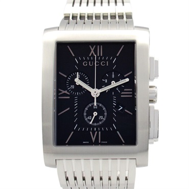 GUCCI G Metro Chronograph Wrist Watch 8600M Quartz Stainless Steel Used mens