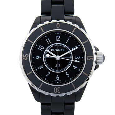 CHANEL J12 Wrist Watch H0682 Quartz ceramic Black Used Women CC Coco