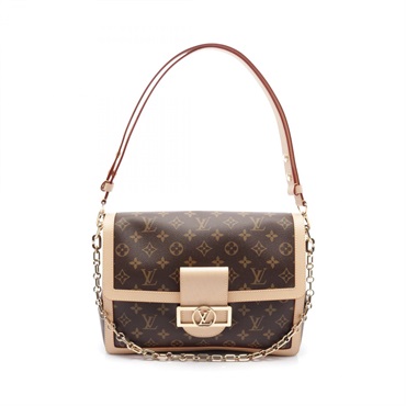 LOUIS VUITTON Dauphine Soft GM Shoulder Bag M47149 Monogram leather Brown Used