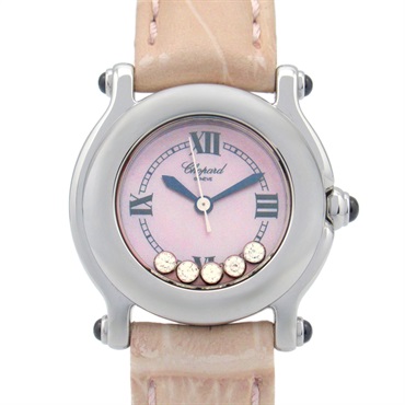 Chopard Happy sports Wrist Watch 27/8245-23 Quartz SS leather Used Women