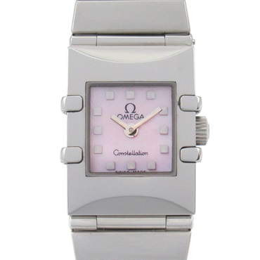 OMEGA Constellation Carre Wrist Watch 1531.73 Quartz Stainless Steel Used Women