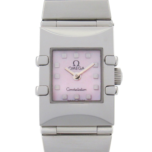 OMEGA Constellation Carre Wrist Watch 1531.73 Quartz Stainless Steel Used Women
