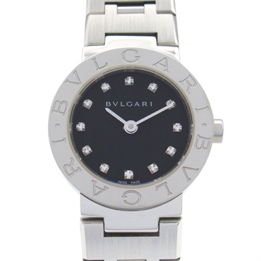 BVLGARI BVLGARI 12P Diamond Wrist Watch BB23SS Quartz Stainless Steel Used Women