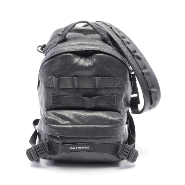 BALENCIAGA ARMY Multi Carry S Rucksack Backpack 6440311VGJ71110 leather Gray NEW