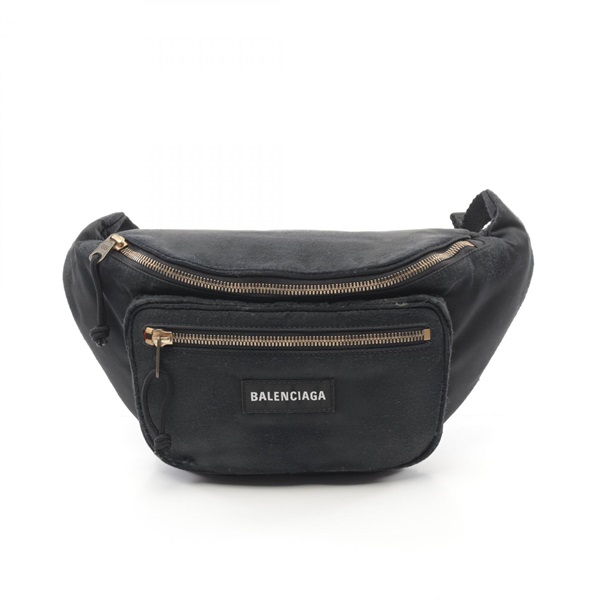 BALENCIAGA Explorer belt bag 4823892AA2C1000 Nylon Black NEW unisex 1