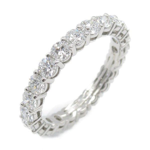TIFFANY＆CO Forever Band Full Circle Diamond Ring Pt950 Used women US size 5.75