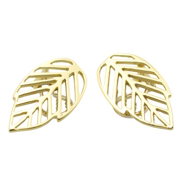 TIFFANY＆CO Leaf clip-on earrings 18KYG Yellow Gold Used women