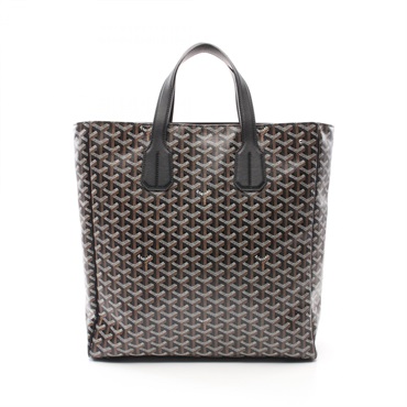 GOYARD Sac voltaire Tote Bag canvas leather Black Brown White Used unisex