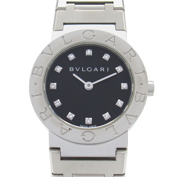 BVLGARI BVLGARI 12P Diamond Wrist Watch BB26SS Quartz Stainless Steel Used Women