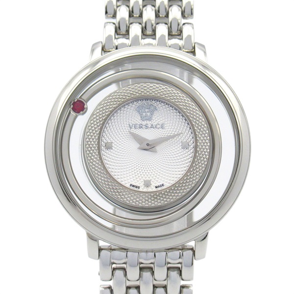 VERSACE Venus Wrist Watch VFH010013 Quartz Stainless Steel Used Women