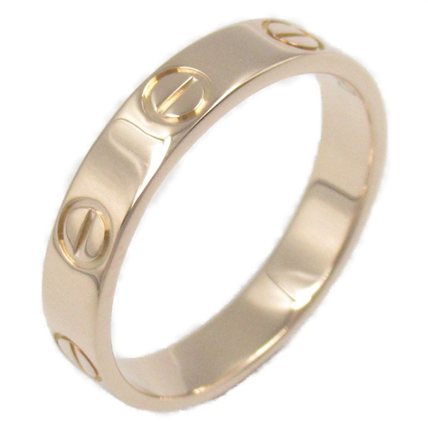 CARTIER Mini Love Ring 18KPG Pink Rose Gold Used women US size 5.25 #50