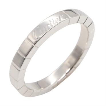 CARTIER Laniere Ring 18KWG White Gold Used unisex Us size 7.75 #56
