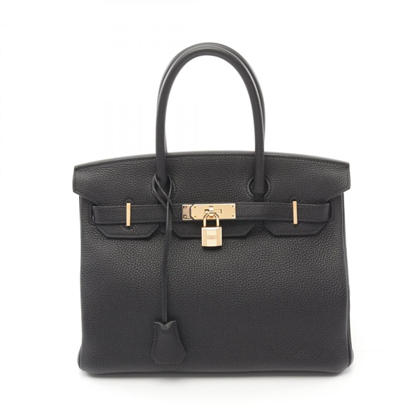 HERMES Birkin 30 Hand bag Y Togo leather Black Used GHW