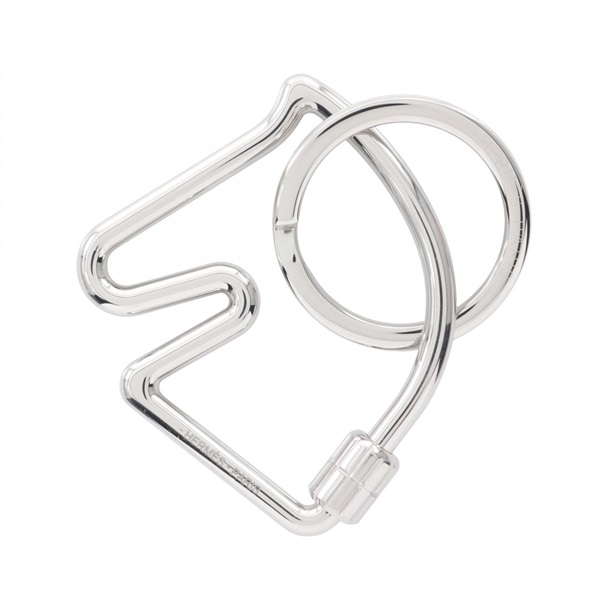 HERMES Cheval key ring metal SHW Used unisex