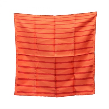 HERMES Petit Care Carre45 Scarf silk Orange Used Women