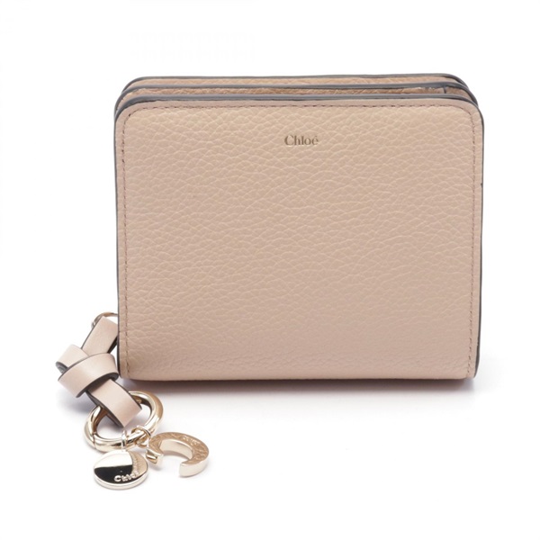 Chloe ALPHABET Bi-fold wallet Purse CHC22WP7656J5 leather Pink NEW Women