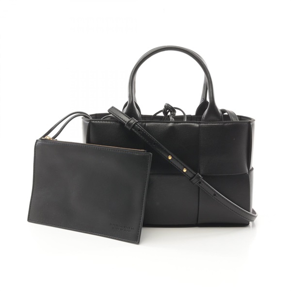 BOTTEGA VENETA miniarco Tote Shoulder Bag 709337VCQC28425 leather Black NEW