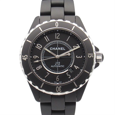 CHANEL J12 Matte Black Wrist Watch H3131 Automatic winding ceramic Used mens CC