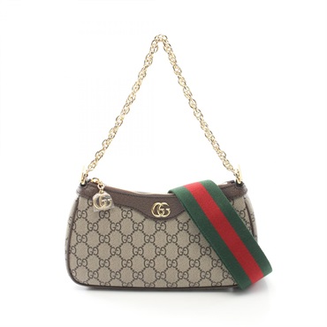 GUCCI Ophidia Small GG 2way Hand Bag 735132FABLE9442 canvas Beige Brown NEW women