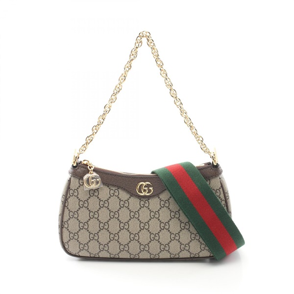 GUCCI Ophidia Small GG 2way Hand Bag 735132FABLE9442 canvas Beige Brown NEW women