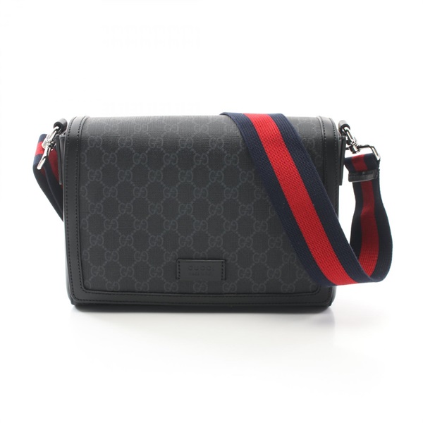 GUCCI GG Supreme Shoulder Bag 771167K5RLN1095 canvas leather Black NEW mens