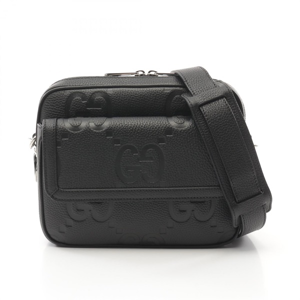 GUCCI Jumbo GG Crossbody Shoulder Bag 794088AABY01000 leather Black NEW mens