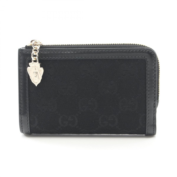 GUCCI GG canvas Bi-fold wallet 790036FADHY1000 leather Black NEW Women