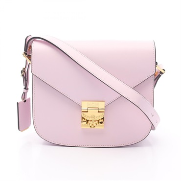 MCM Patricia Shoulder Bag crossbody leather Pink Used Women GHW