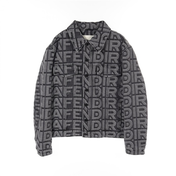 FENDI× MARC JACOBS Denim Jacket FW1027 AM6P cotton Gray Used mens size 54
